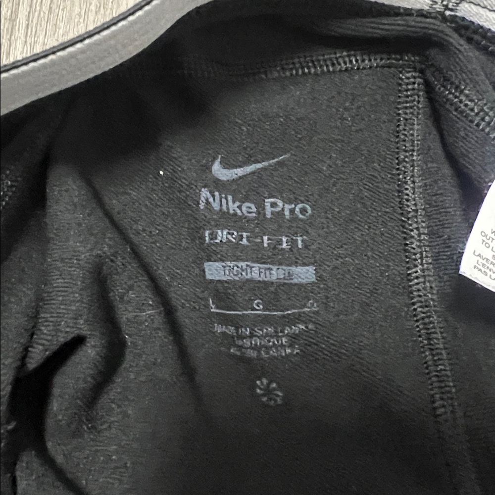 Nike Pro Dri Fit Mens leggings with a pocket / black / Size L - Picture 9 of 13
